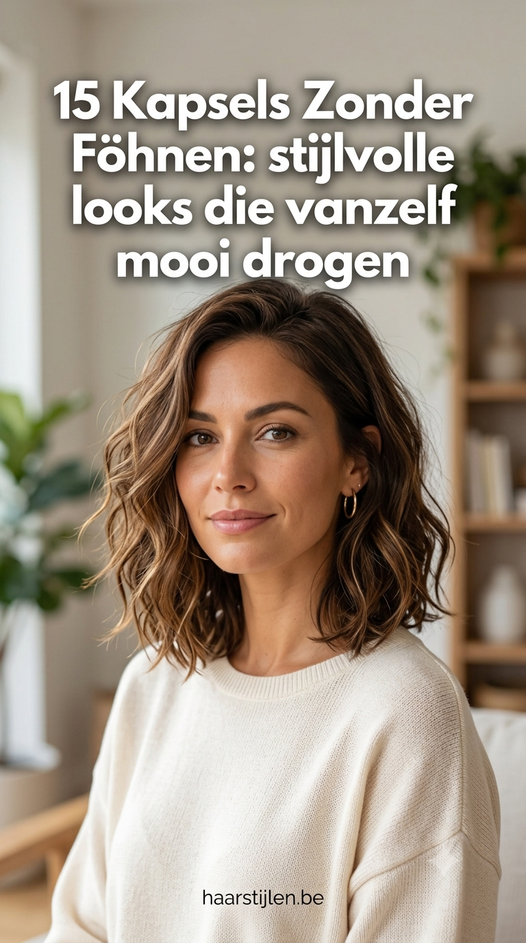 15 Kapsels Zonder Föhnen: stijlvolle looks die vanzelf mooi drogen