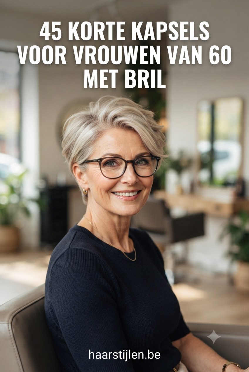 45 Korte Kapsels Voor Vrouwen Van 60 Met Bril