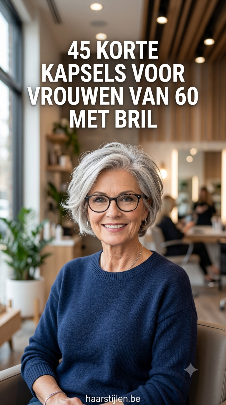 45 Korte Kapsels Voor Vrouwen Van 60 Met Bril
