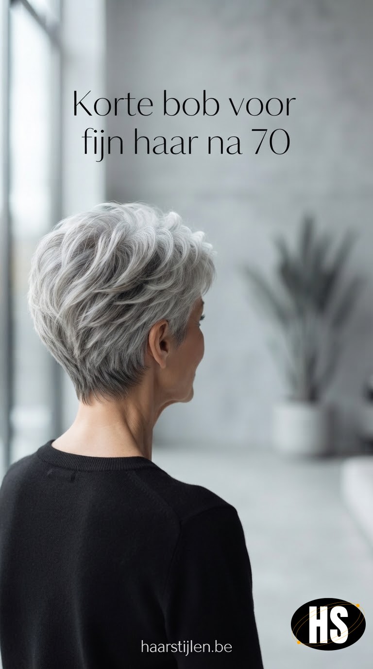 Korte bob voor fijn haar na 70