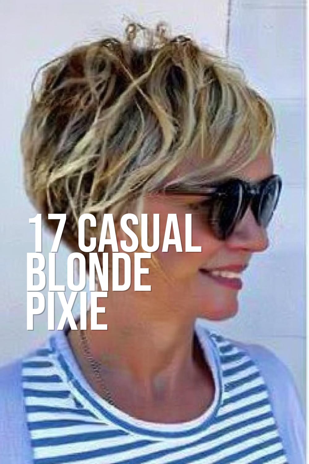 Casual Blonde Pixie