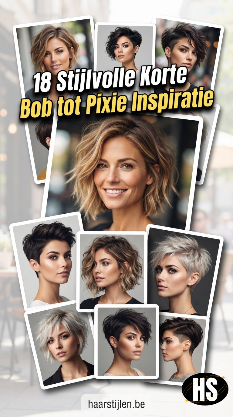 18 Stijlvolle Korte Kapsels: Bob tot Pixie Inspiratie