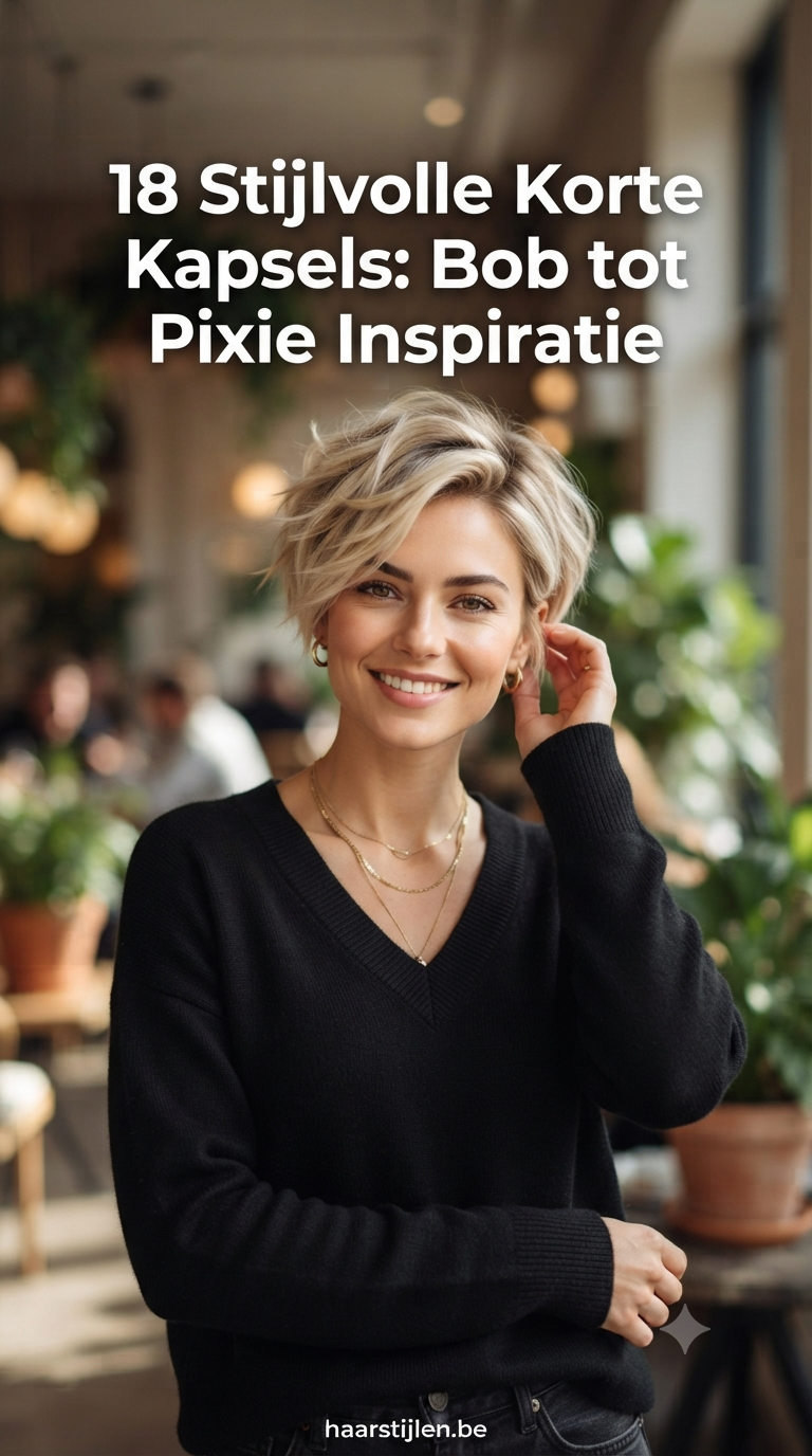 18 Stijlvolle Korte Kapsels: Bob tot Pixie Inspiratie