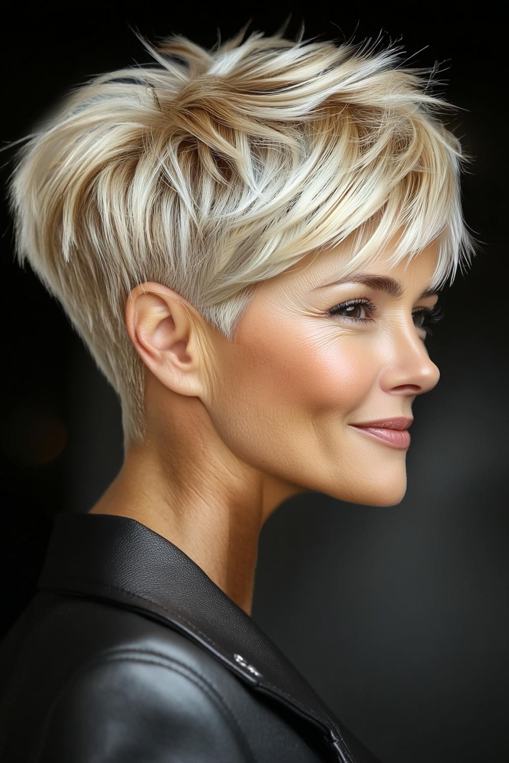 Volumineuze Blonde Pixie