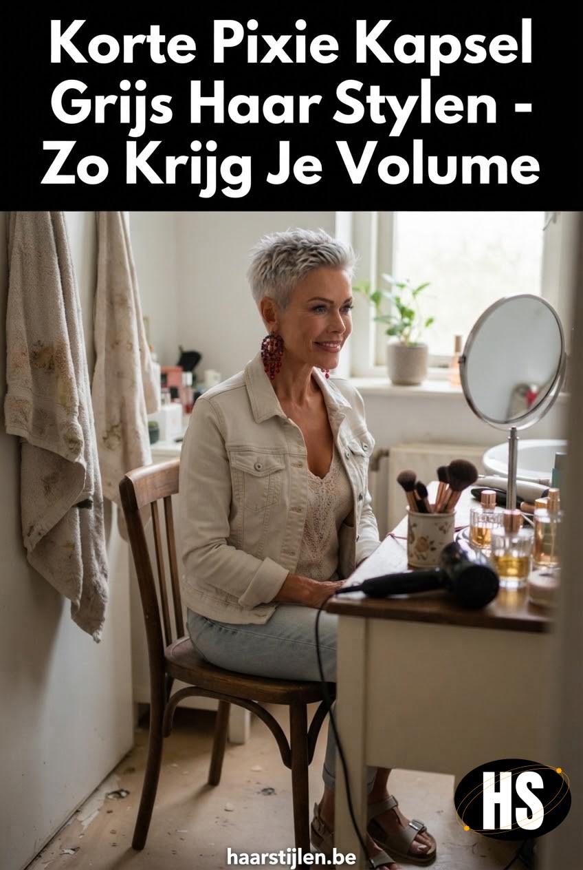 Korte Pixie Kapsel Grijs Haar Stylen - Zo Krijg Je Volume