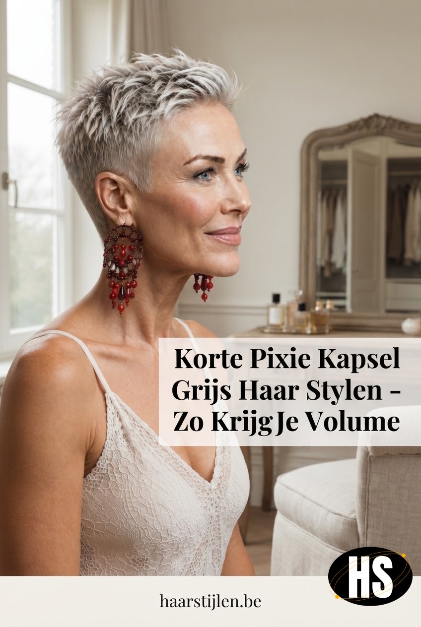 Korte Pixie Kapsel Grijs Haar Stylen - Zo Krijg Je Volume