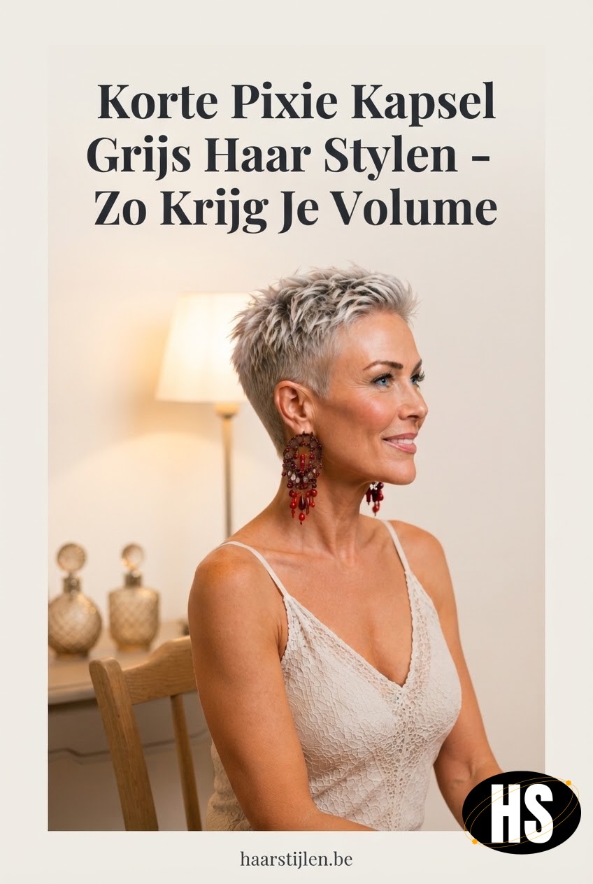 Korte Pixie Kapsel Grijs Haar Stylen - Zo Krijg Je Volume