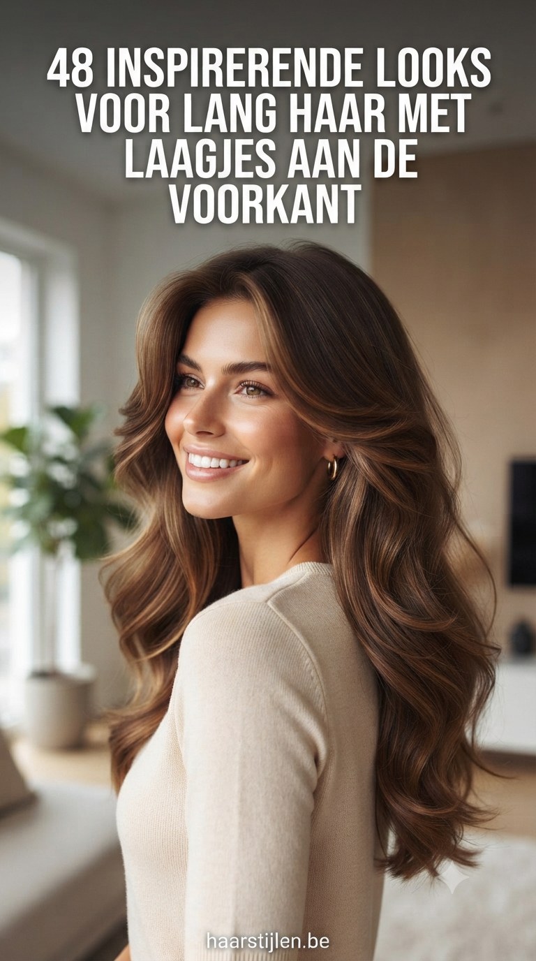 48 Inspirerende Looks Voor Lang Haar Met Laagjes Aan De Voorkant