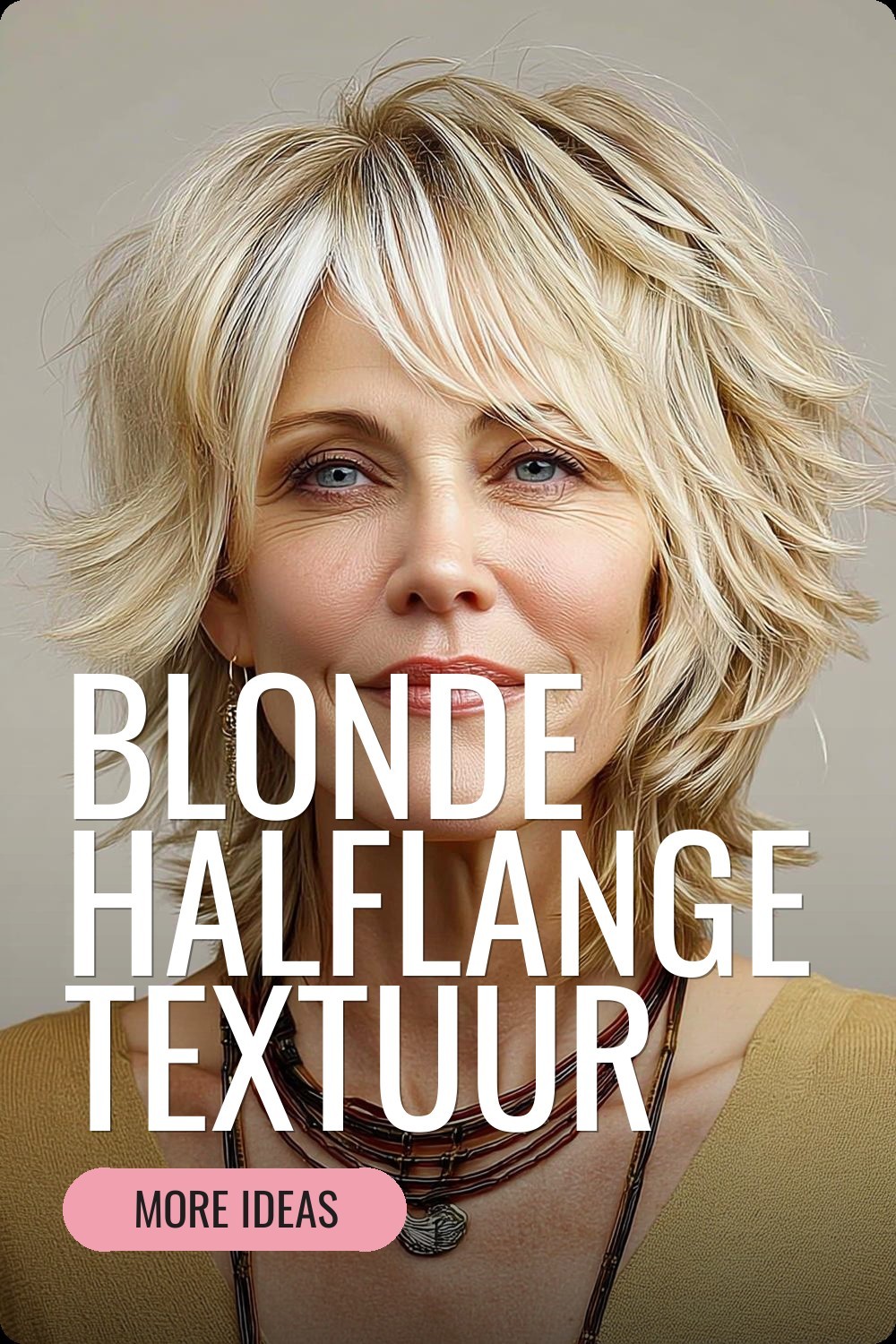 Blonde Halflange Textuur