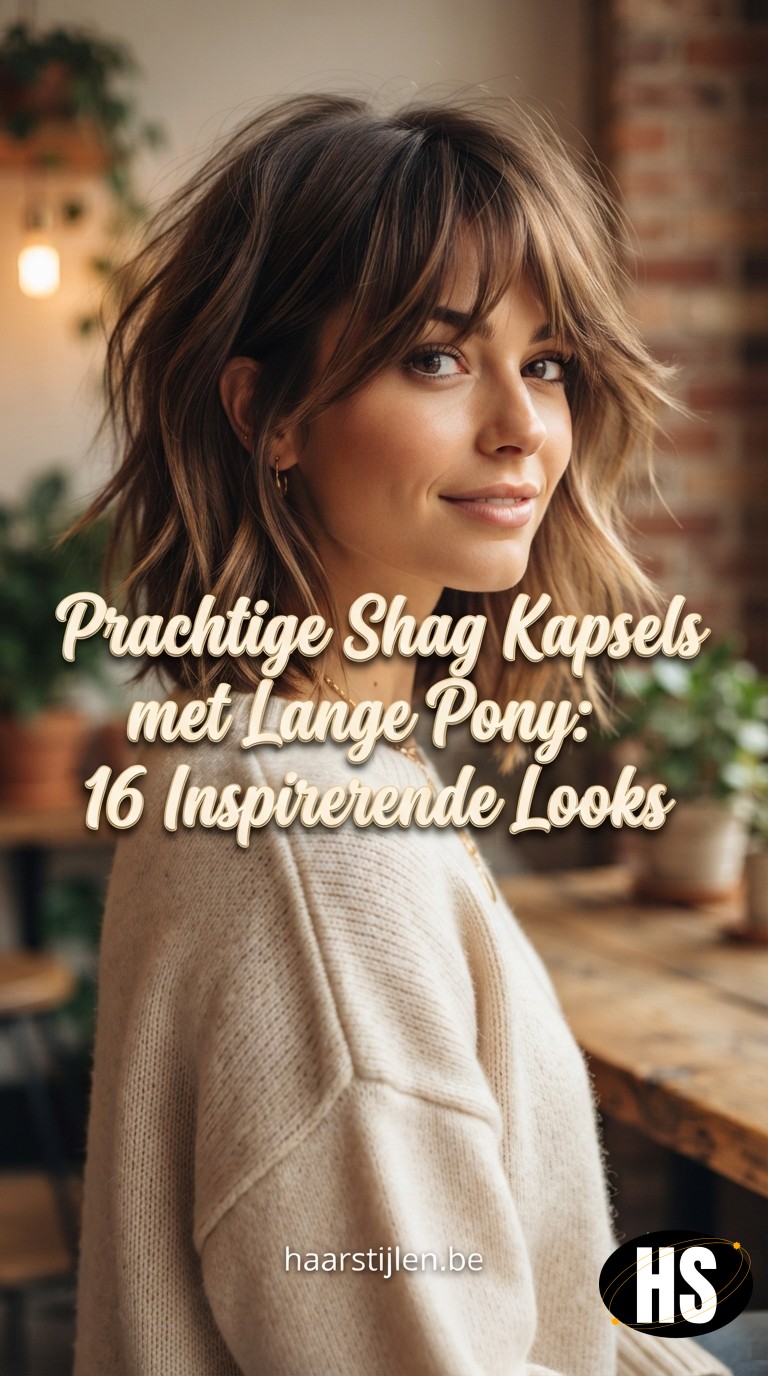 Prachtige Shag Kapsels met Lange Pony: 16 Inspirerende Looks