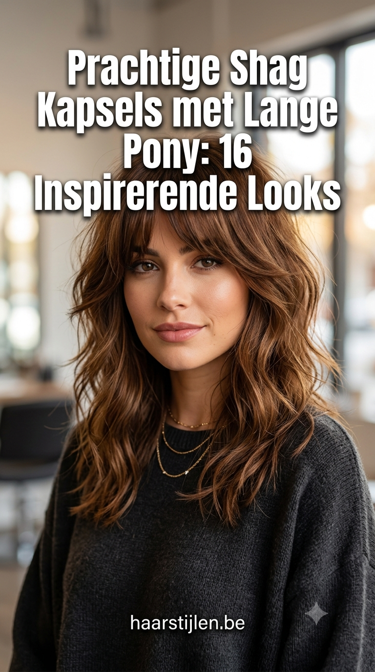 Prachtige Shag Kapsels met Lange Pony: 16 Inspirerende Looks