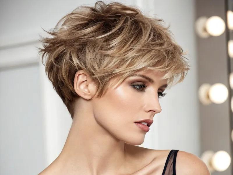 Pixie cut fijn haar met volume