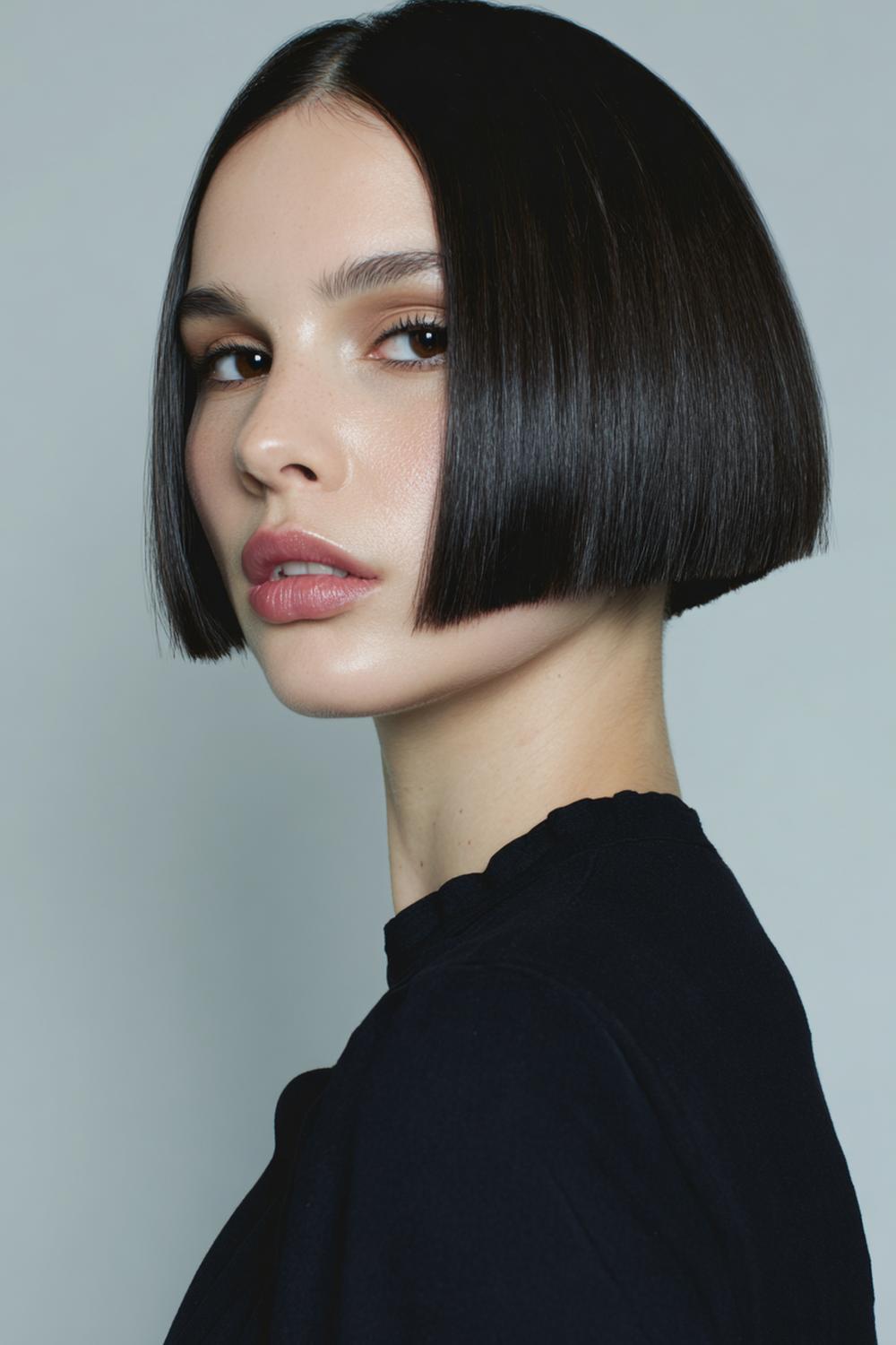 10. Populaire Kapsels 2026: Blunt Bob Kapsel met Strakke Lijn en Minimalistische Finish