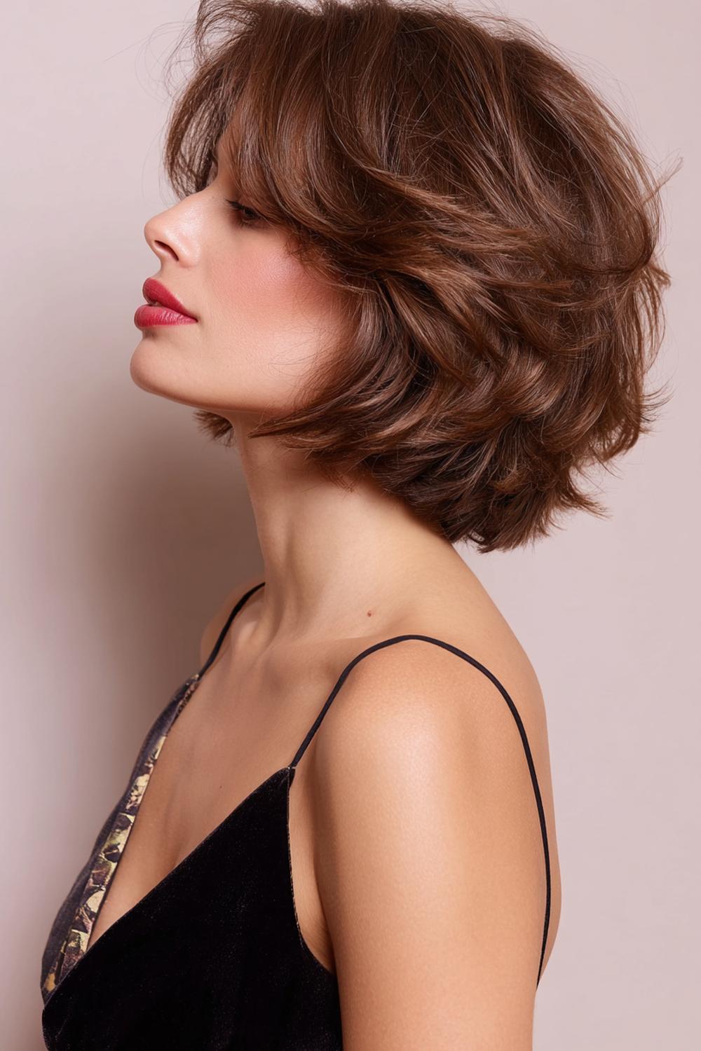 11. Populaire Kapsels 2026: Gegradueerde Bob Kapsel met Lift in de Nek