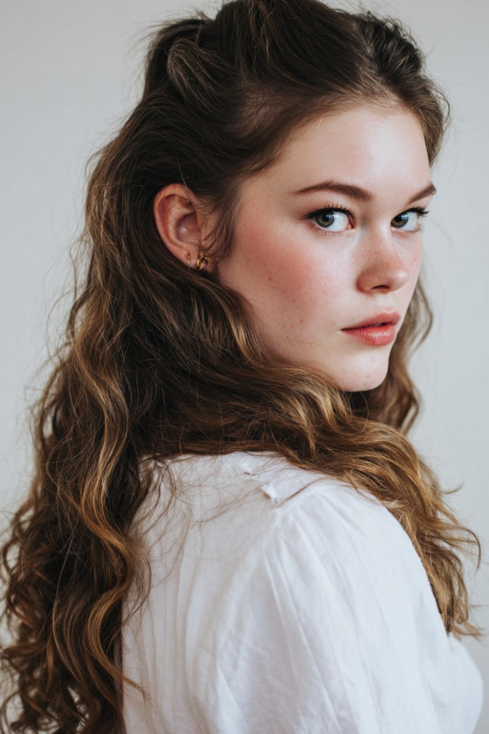 6. Populaire Kapsels 2026: Shag Kapsel met Luchtige Krullen en Losse Pony