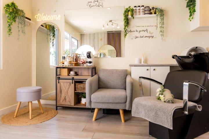 Comfortabele klantenhoek thuis