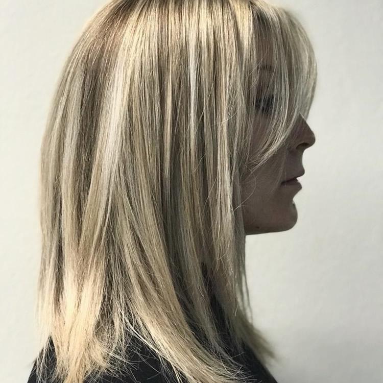 Rechte gelaagde coupe