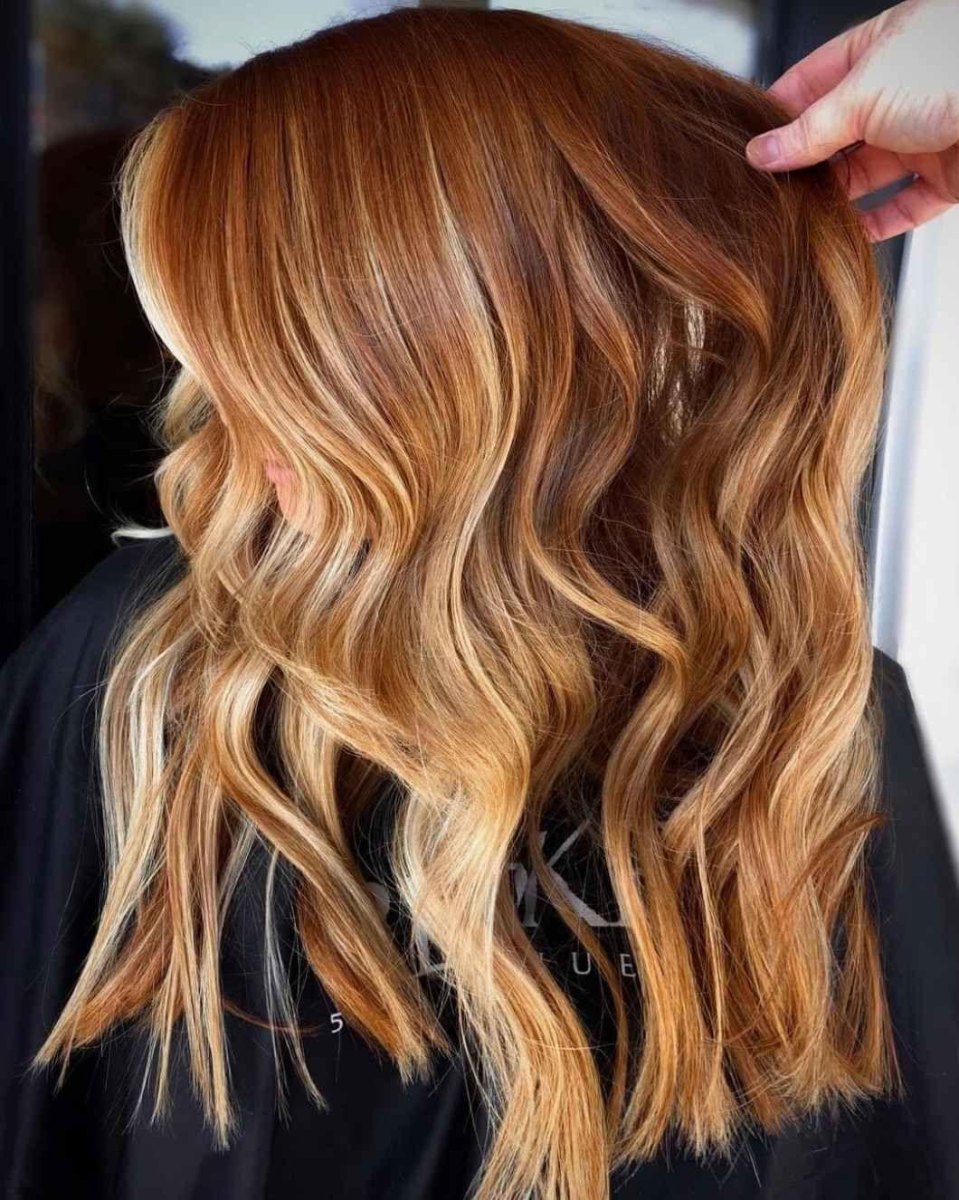 Rood haar met blonde highlights