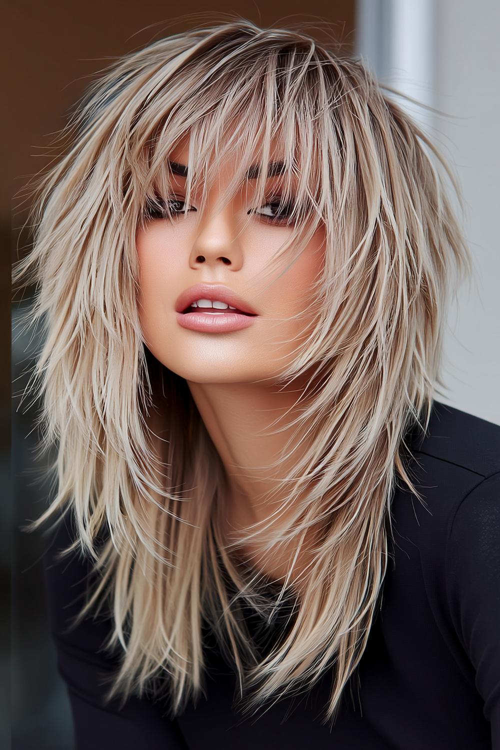 Prachtige Shag Kapsels met Lange Pony: 16 Inspirerende Looks