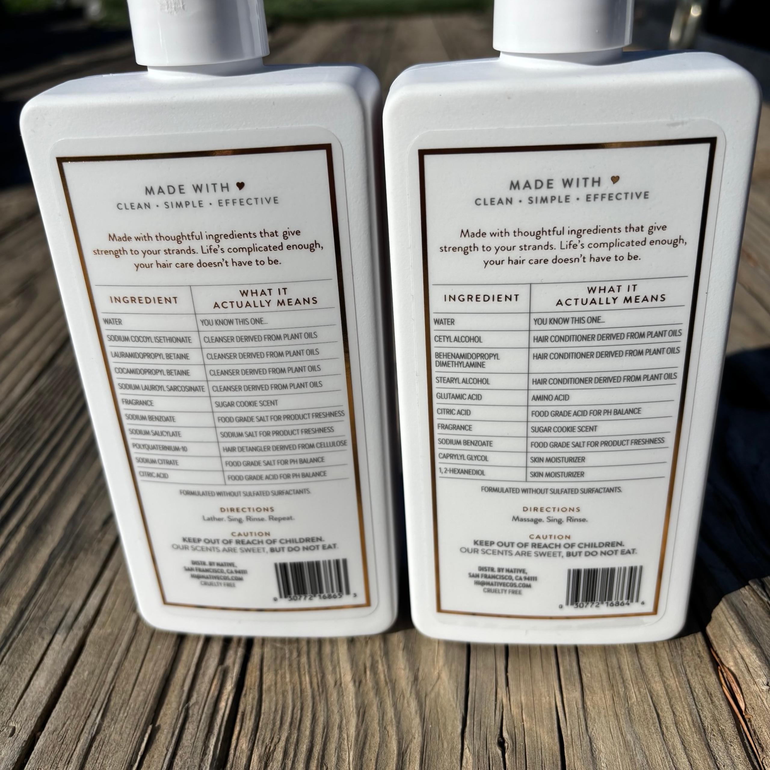 Ingrediëntenlijst natuurlijke haarproducten