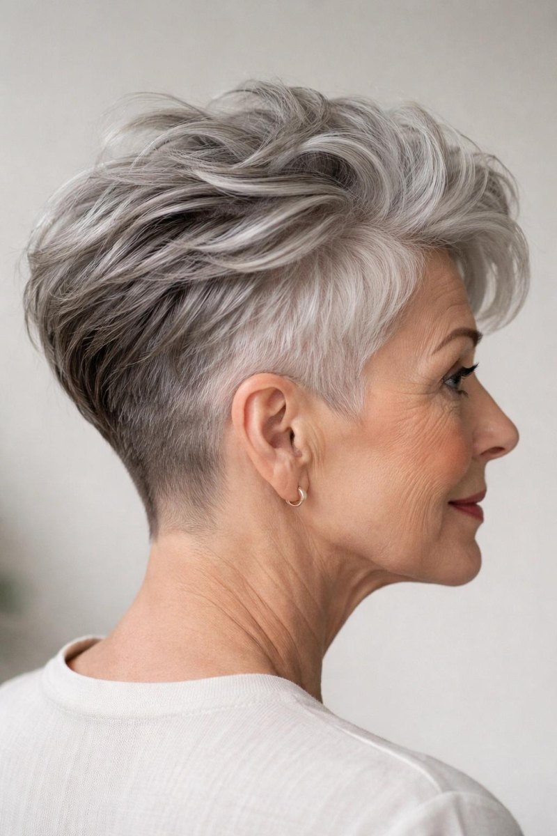 Stoer undercut kapsel vrouw