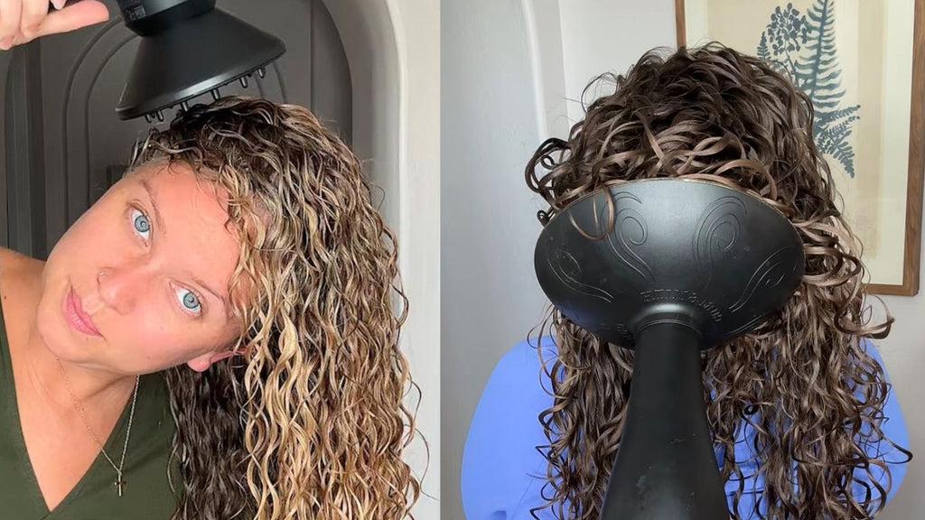 Krullen stylen met gel en diffuser