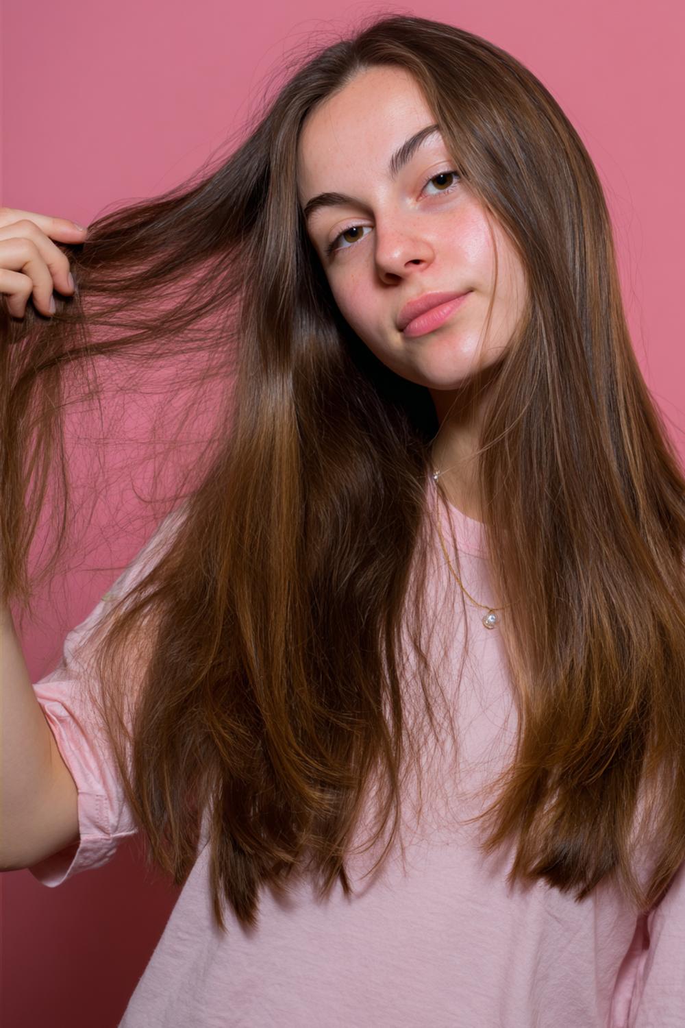 22. TikTok Haar Trends 2026: Flipped Ends Lob met Strakke Puntjes