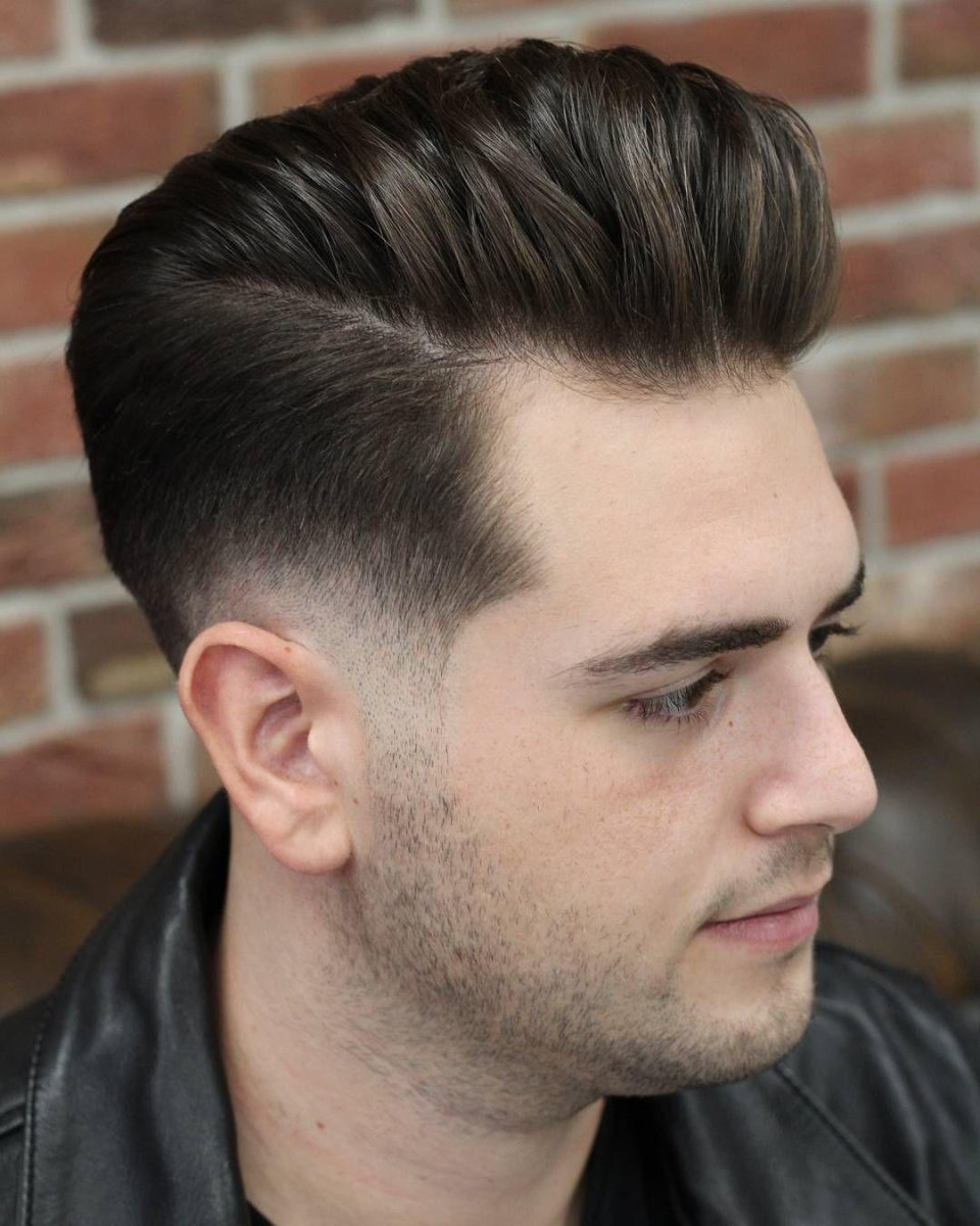 moderne pompadour mannenstijl