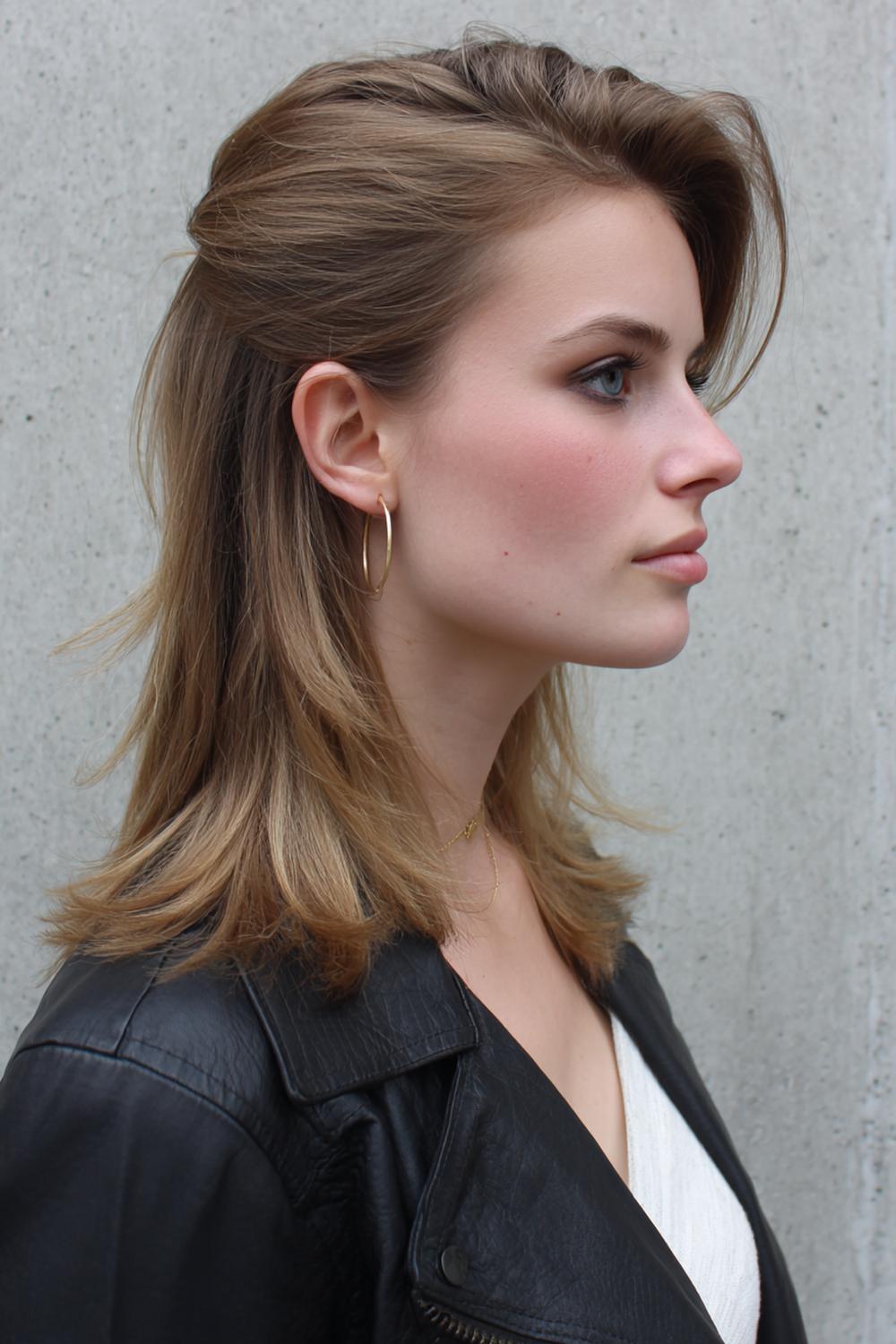 12. Verjongende kapsels voor vrouwen: halflange coupe met zijwaartse pony en zachte laagjes rond de ogen