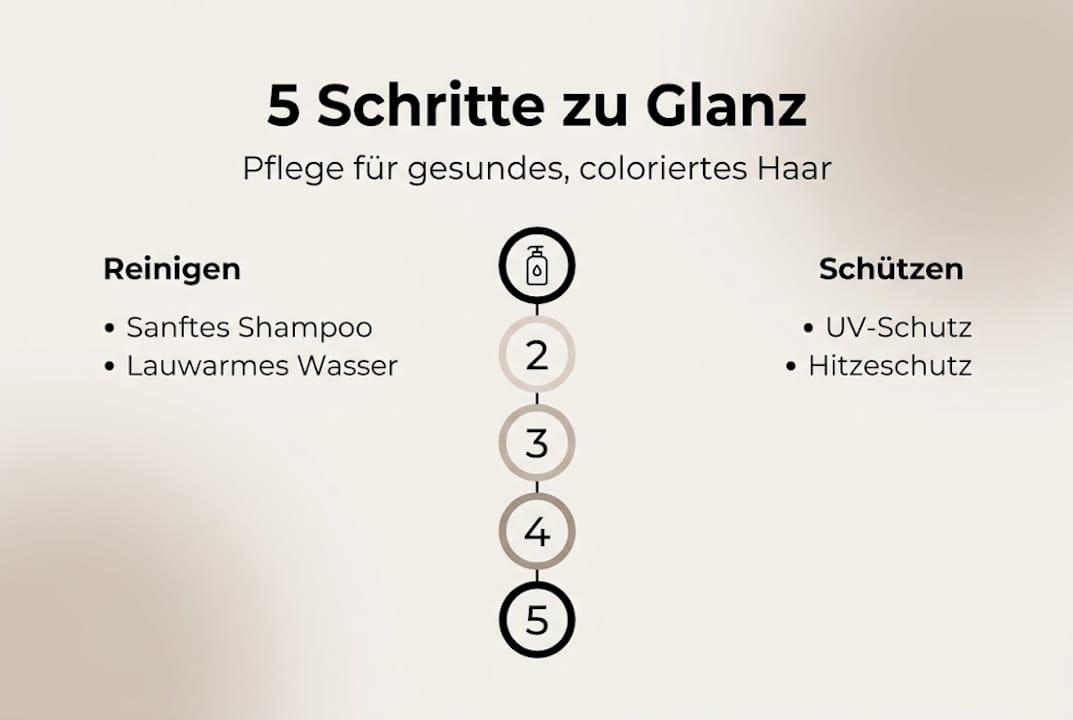 Gezond gekleurd haar verzorgen