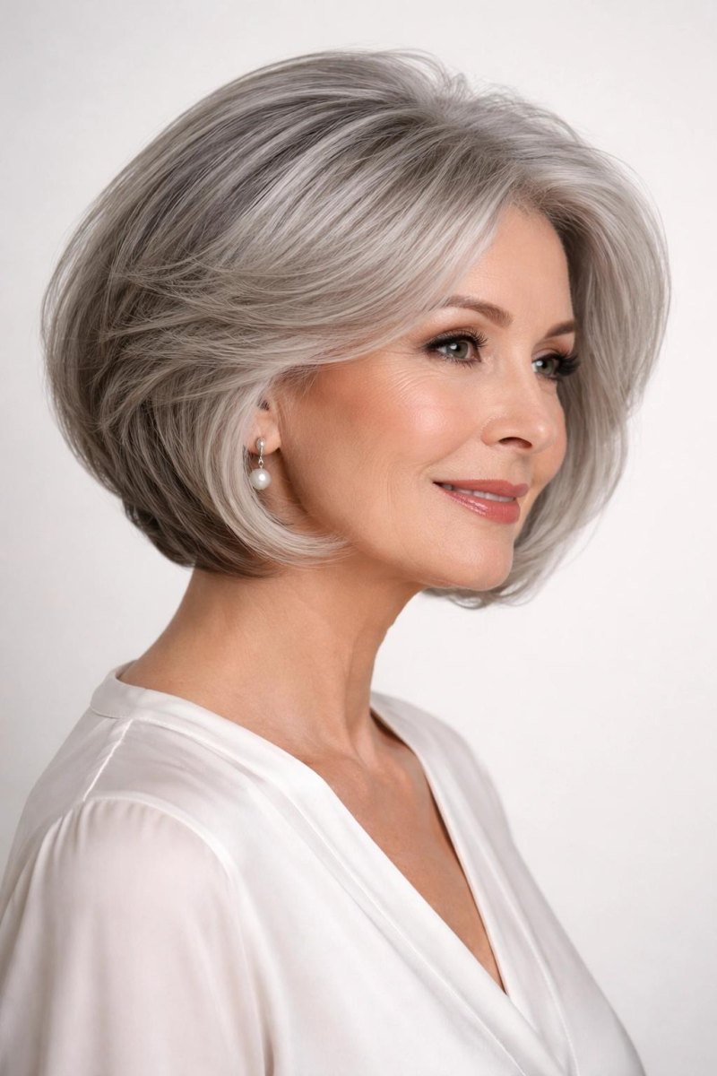 Ronde volumineuze bob