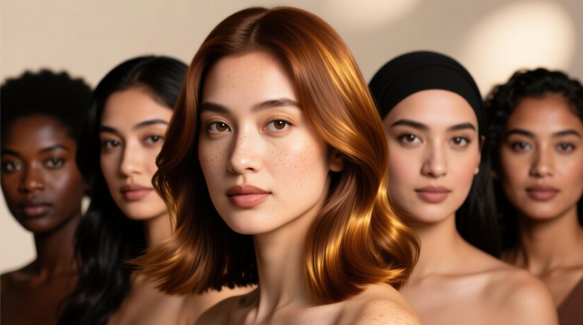 Middellang caramel haar