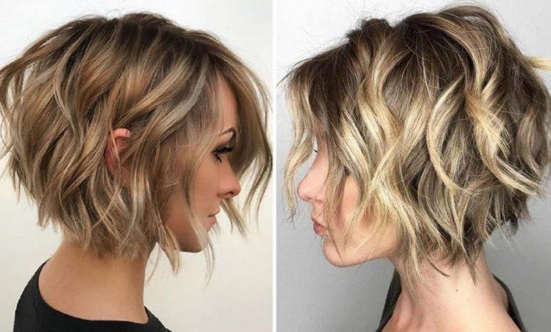 Wavy bob met volume effect